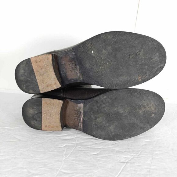 Frye Women's Melissa Slouch Short US 5,5 Brown Leather Pull On Ankle Boots - Picture 10 of 12